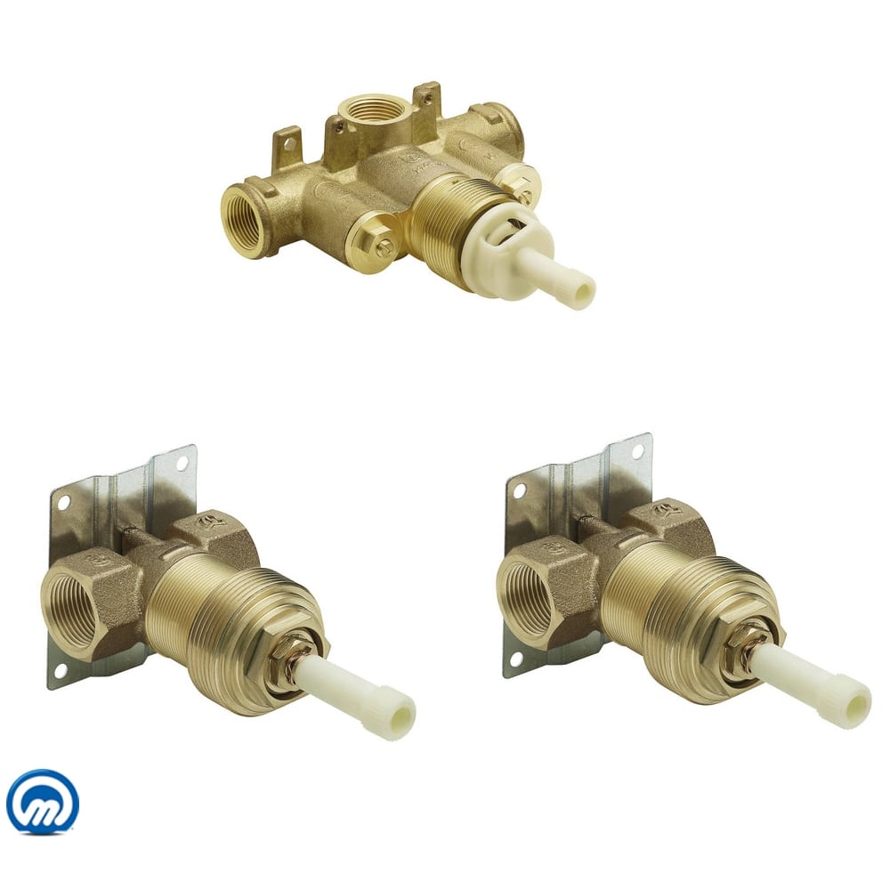 Moen 3/4 Inch IPS Set of 1 ExactTemp Thermostatic Rough-In Valve and 2 Volume Control Valves N/A
