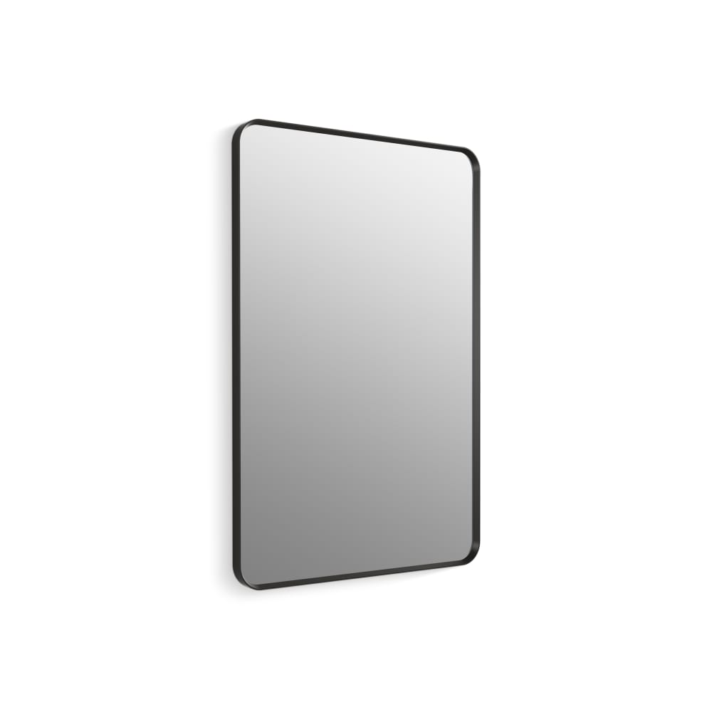 Essential 30" W x 45" H Transitional Rectangular Metal Framed Bathroom Wall Mirror