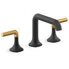 Matte Black / Brushed Moderne Brass