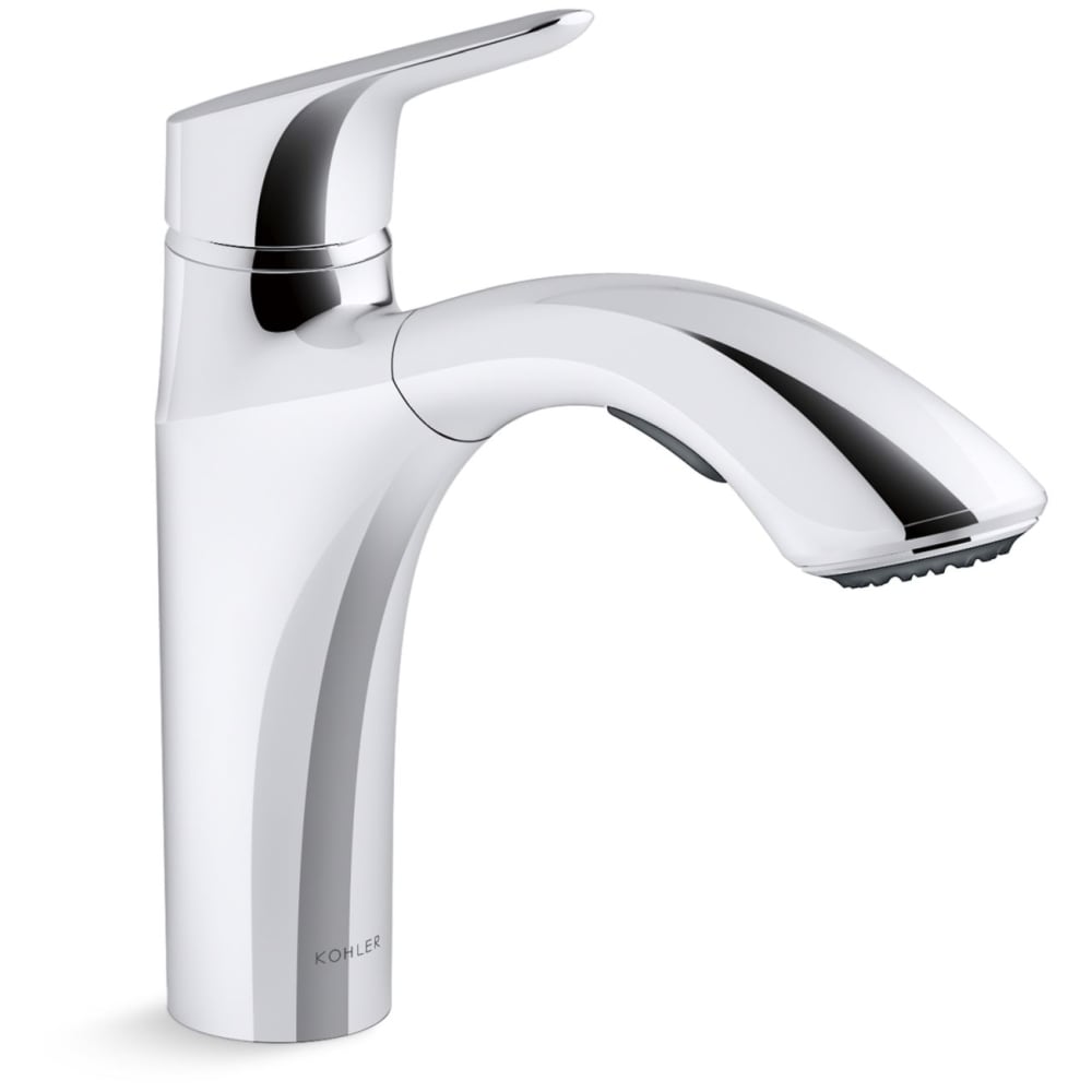 Rival 1.5 GPM Single Hole Pull-Out Kitchen Faucet with ProMotion and MasterClean Technologies - Includes Escutcheon