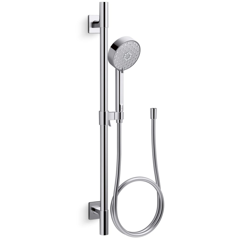 Awaken 2.5 GPM Multi Function Hand Shower Package with MasterClean Sprayface - Includes Slide Bar and Hose