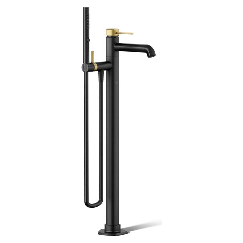 Occasion Floor-Mount Bath Filler Trim with Handshower