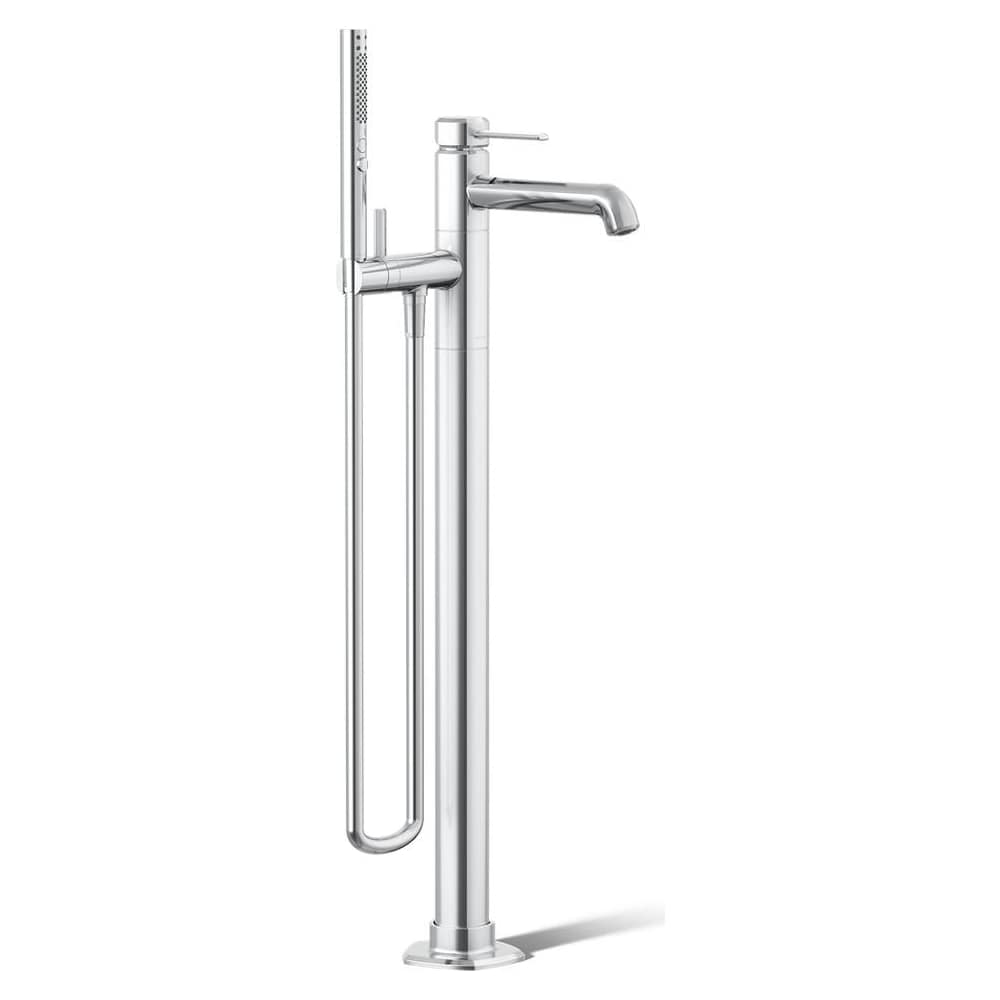 Occasion Floor-Mount Bath Filler Trim with Handshower