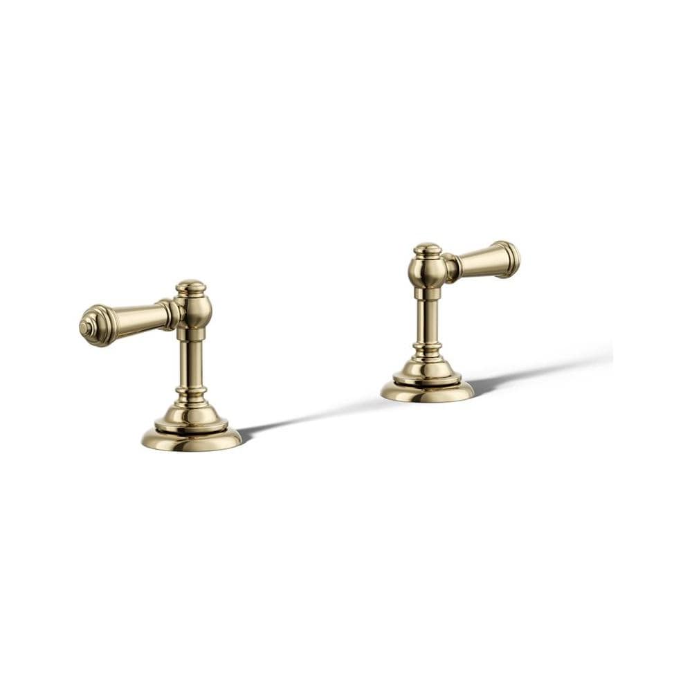 Artifacts Deck-Mount Bath Faucet Handle Trim with Lever Design