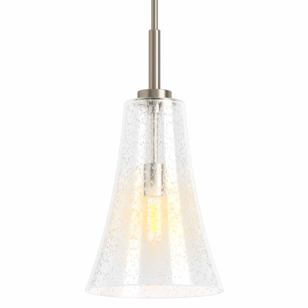 Simplice 10" Wide Mini Pendant with Seedy Glass Shade
