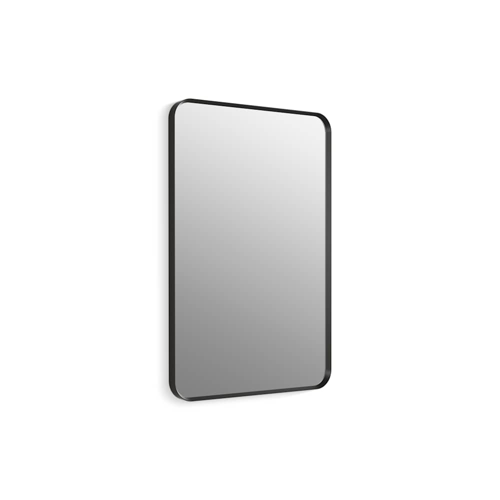Essential 24" W x 36" H Transitional Rectangular Metal Framed Bathroom Wall Mirror