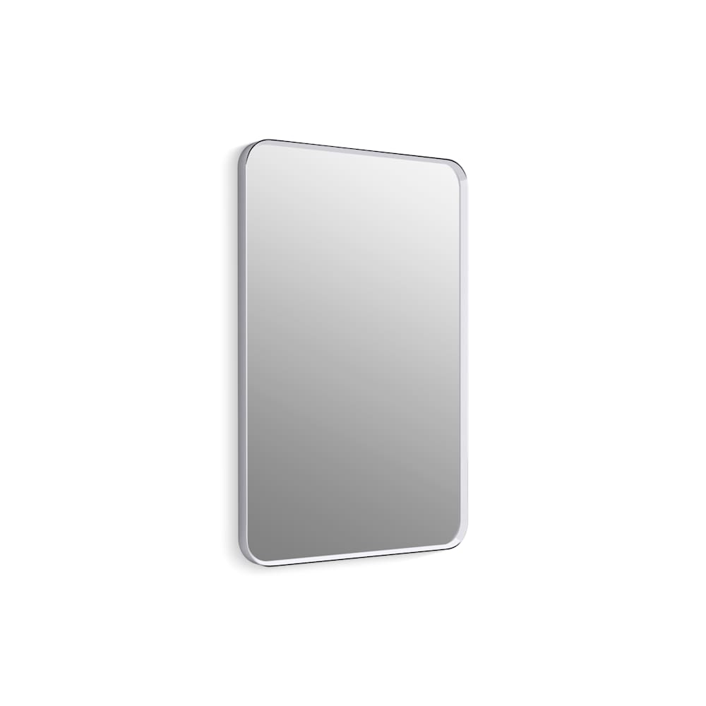 Essential 24" W x 36" H Transitional Rectangular Metal Framed Bathroom Wall Mirror