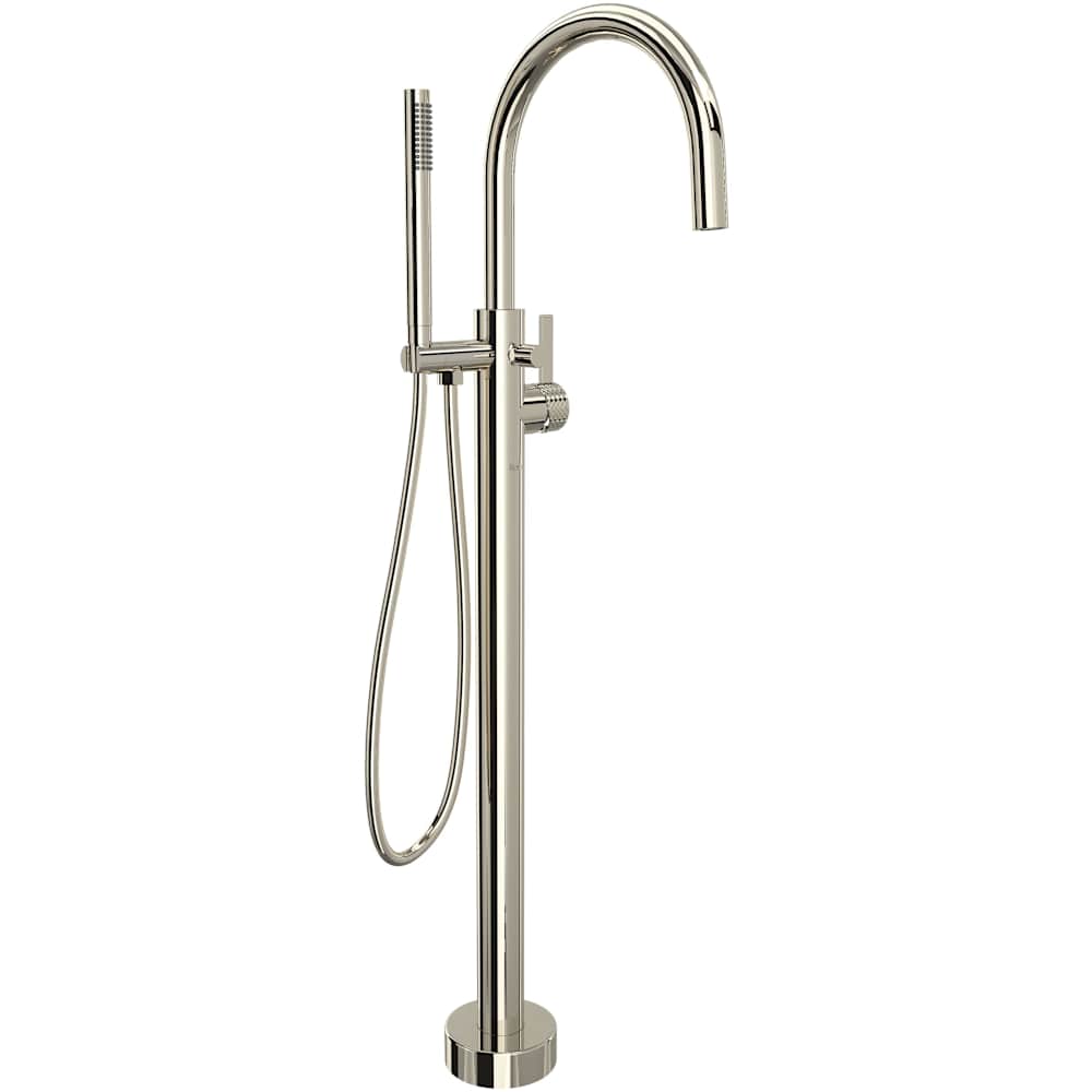 Tenerife Floor Mounted Tub Filler with Built-In Diverter - Includes Hand Shower