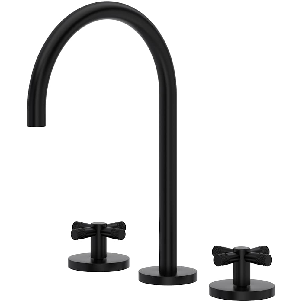 Amahle 1.2 GPM Widespread Bathroom Faucet with Cross Handles and Pop-Up Drain Assembly