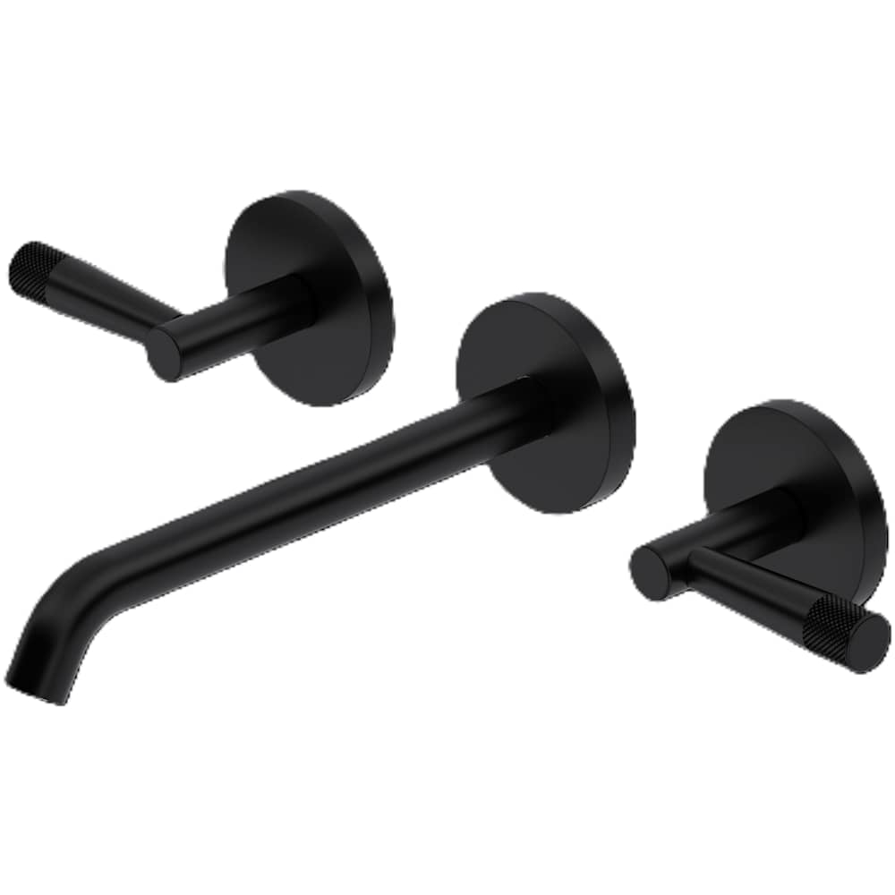 Amahle 1.2 GPM Wall Mounted Widespread Bathroom Faucet with Lever Handles