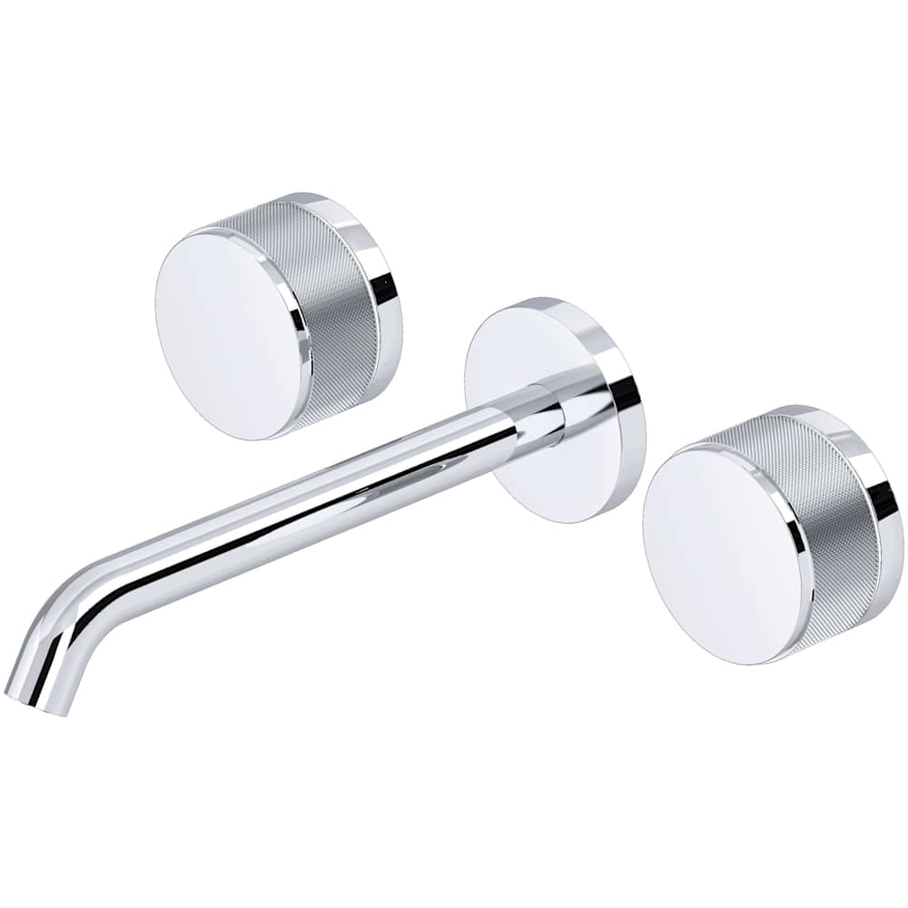 Amahle 1.2 GPM Wall Mounted Widespread Bathroom Faucet with Wheel Handles