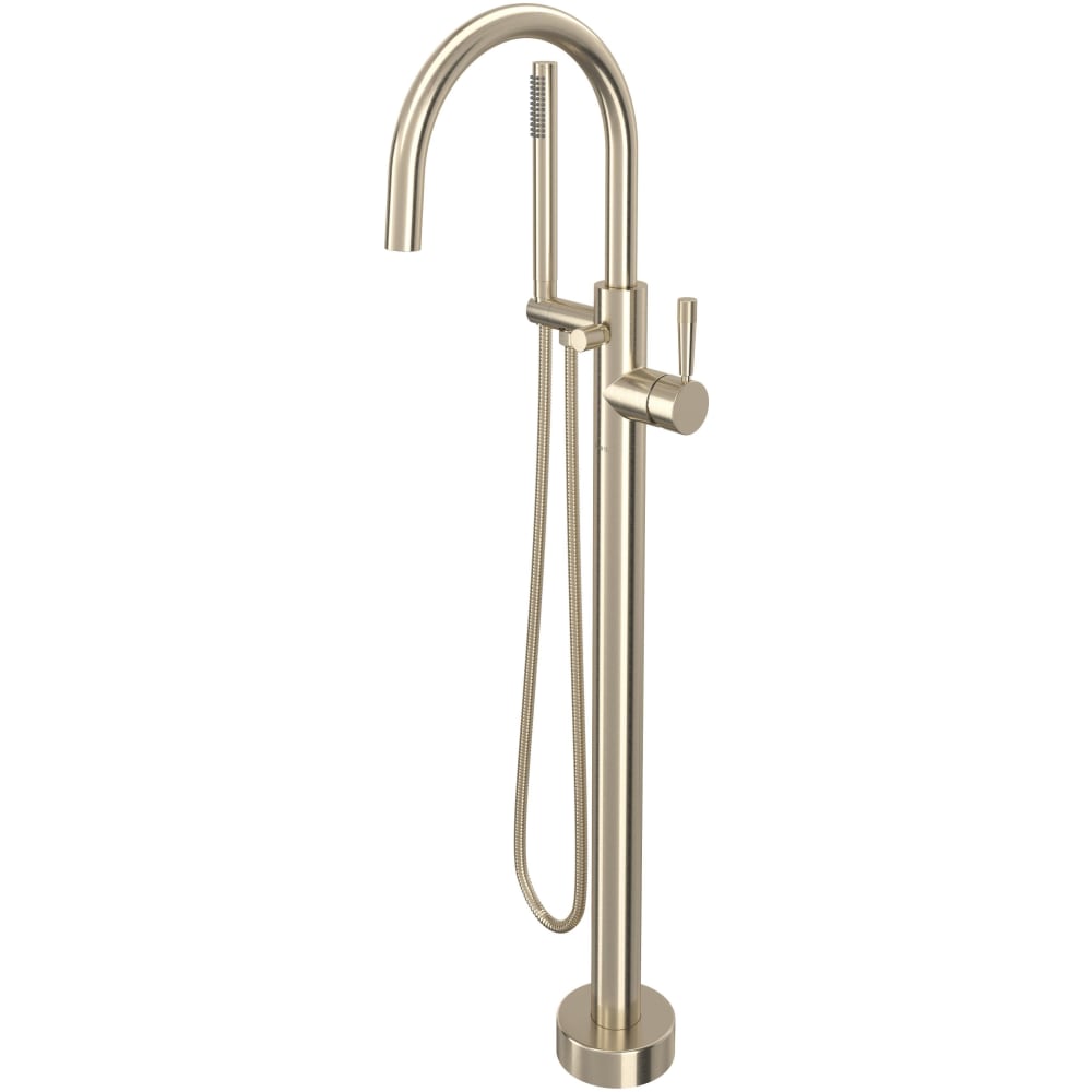 Graceline Floor Mounted Tub Filler with Built-In Diverter - Includes Hand Shower