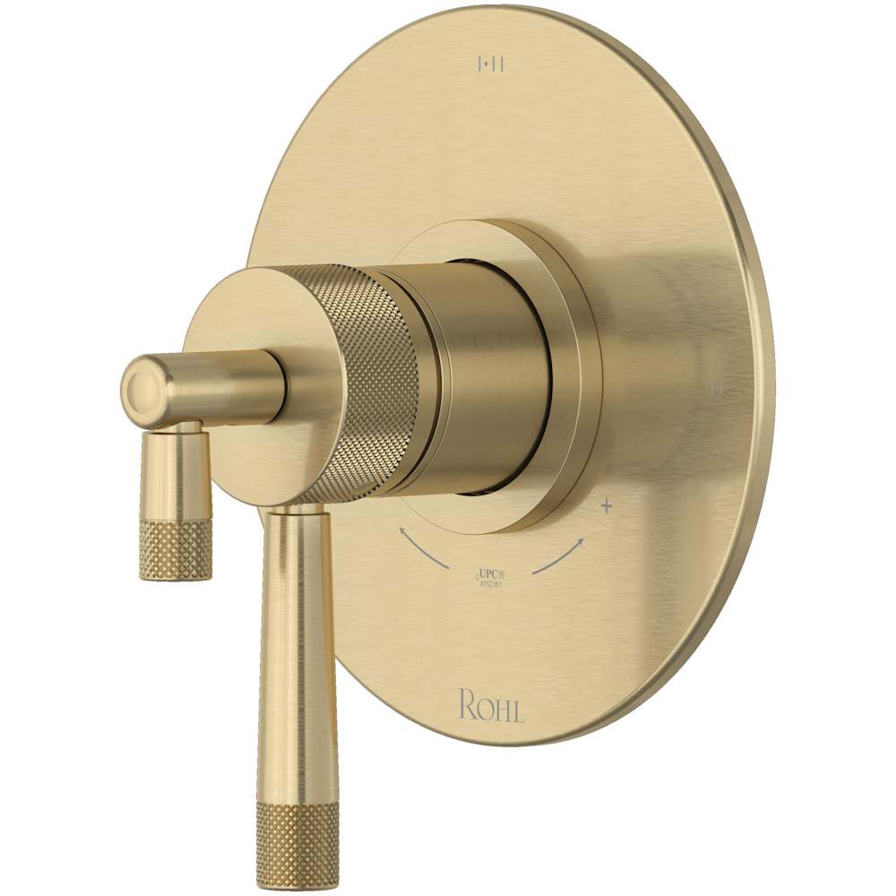 Amahle Two Independent and One Shared Function Thermostatic Valve Trim Only with Single Lever Handle and Integrated Diverter - Less Rough In