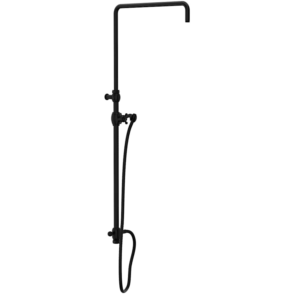 Italian Country Bath Swiveling Retrofit Shower with Slide Bar, Shower Arm, and Hose