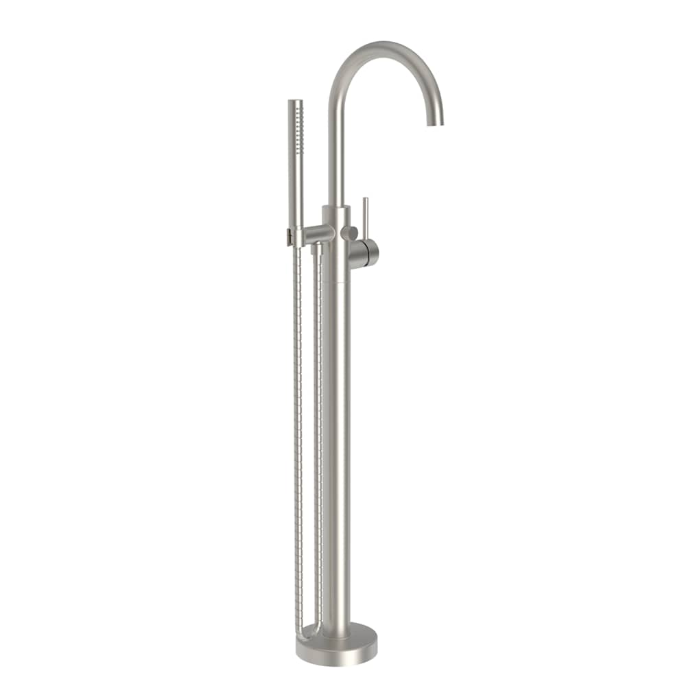 Priya Floor Mounted Tub Filler with Built-In Diverter - Includes Hand Shower
