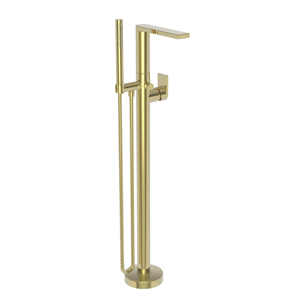 Skylar Floor Mounted Tub Filler with Built-In Diverter - Includes Hand Shower