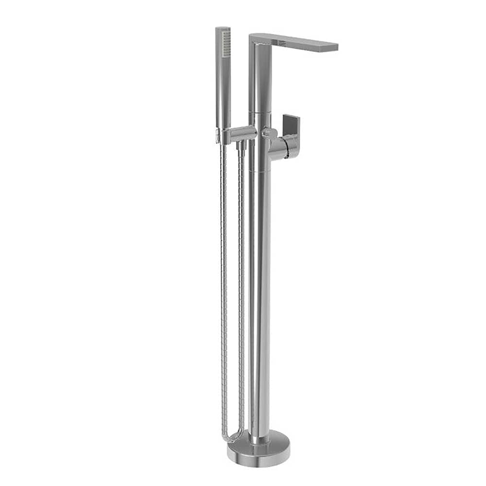 Skylar Floor Mounted Tub Filler with Built-In Diverter - Includes Hand Shower