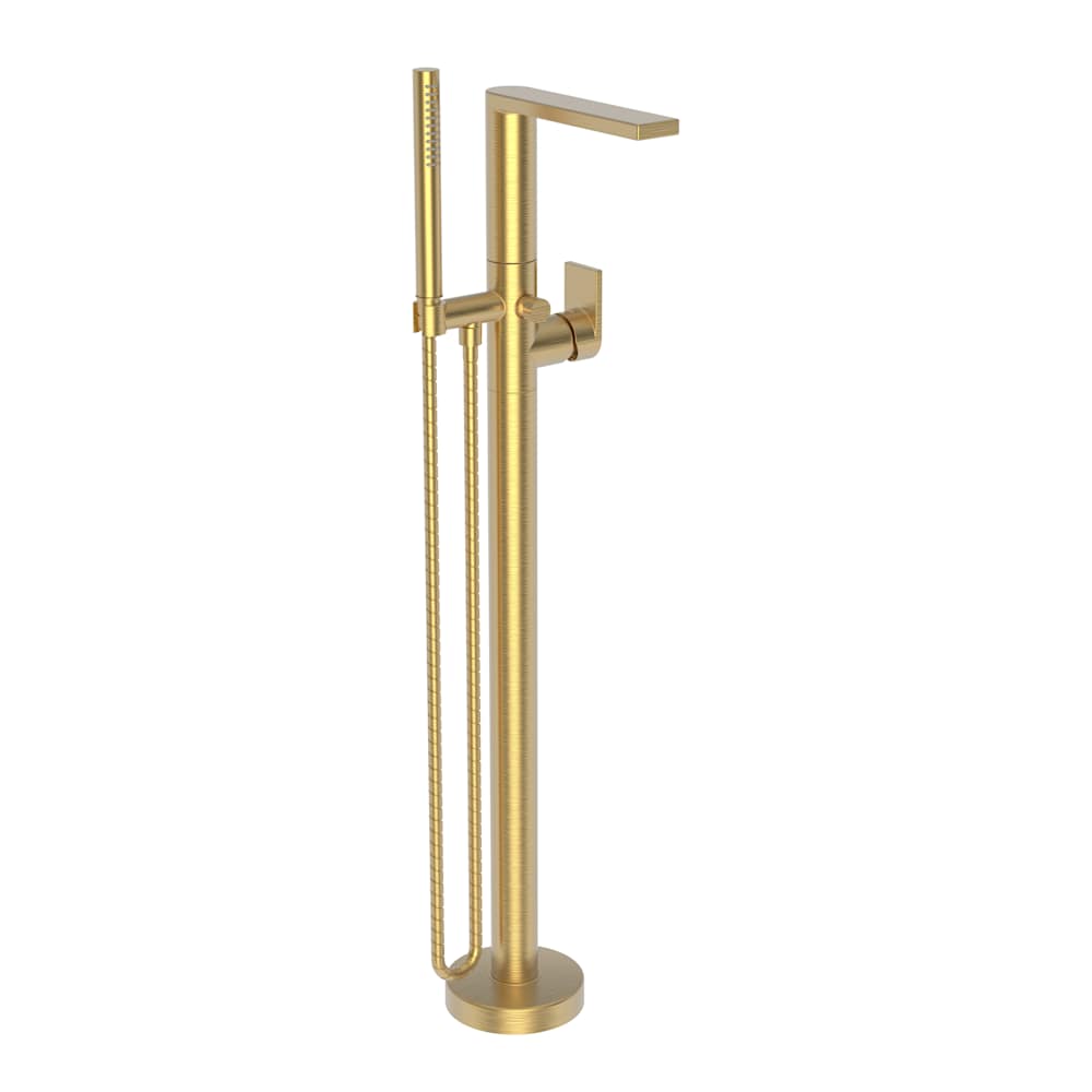 Skylar Floor Mounted Tub Filler with Built-In Diverter - Includes Hand Shower