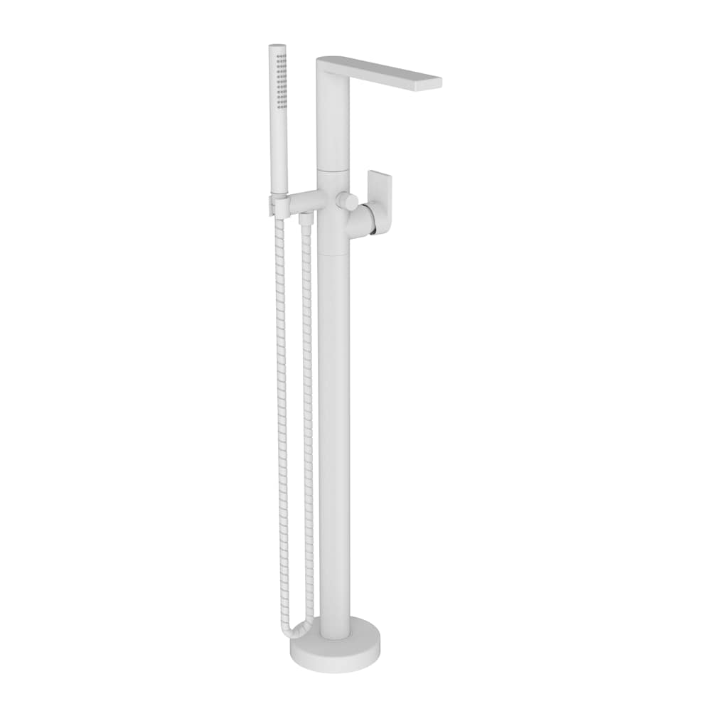 Skylar Floor Mounted Tub Filler with Built-In Diverter - Includes Hand Shower