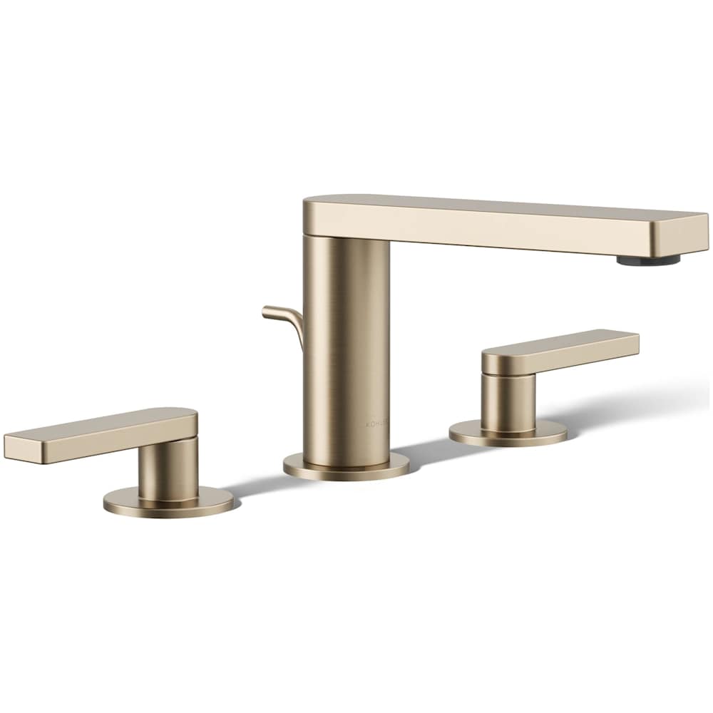Composed Widespread Bathroom Faucet with Lever Handles - Pop Up Included