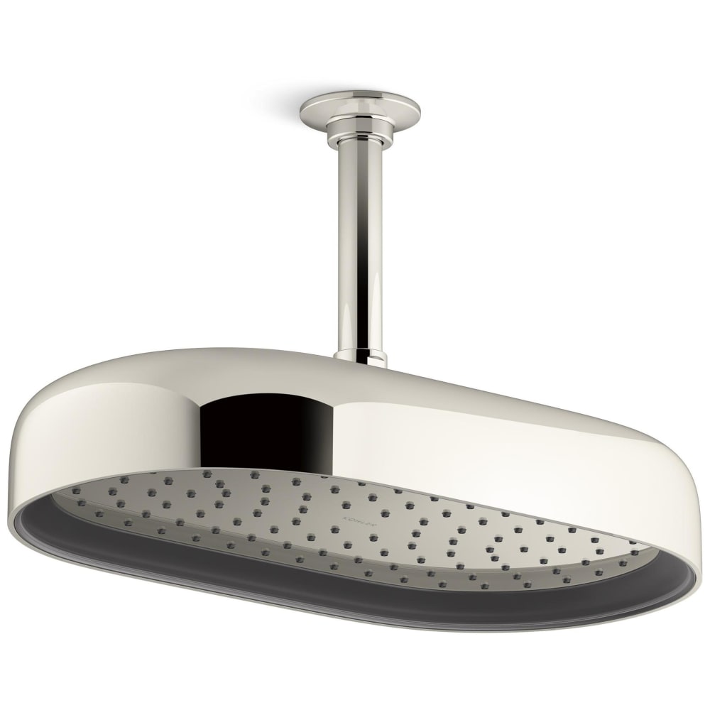Statement Oblong 14" Single Function 2.5 GPM Rainhead with MasterClean Sprayface and Katalyst Air-Induction Technology
