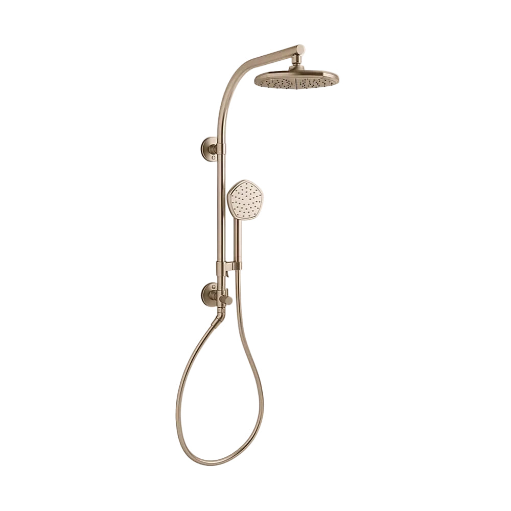 HydroRail-R Occasion Retrofit Shower with Shower Head, Hand Shower, Slide Bar, and Hose