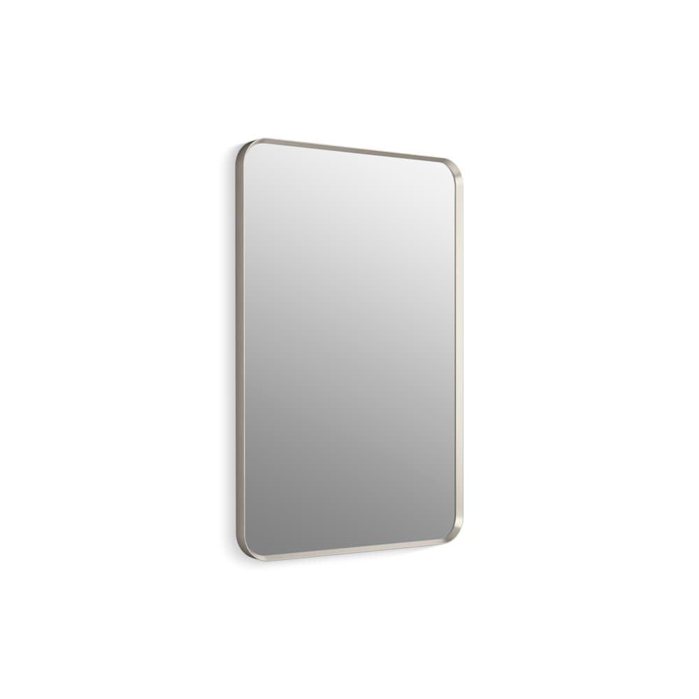 Essential 24" W x 36" H Transitional Rectangular Metal Framed Bathroom Wall Mirror