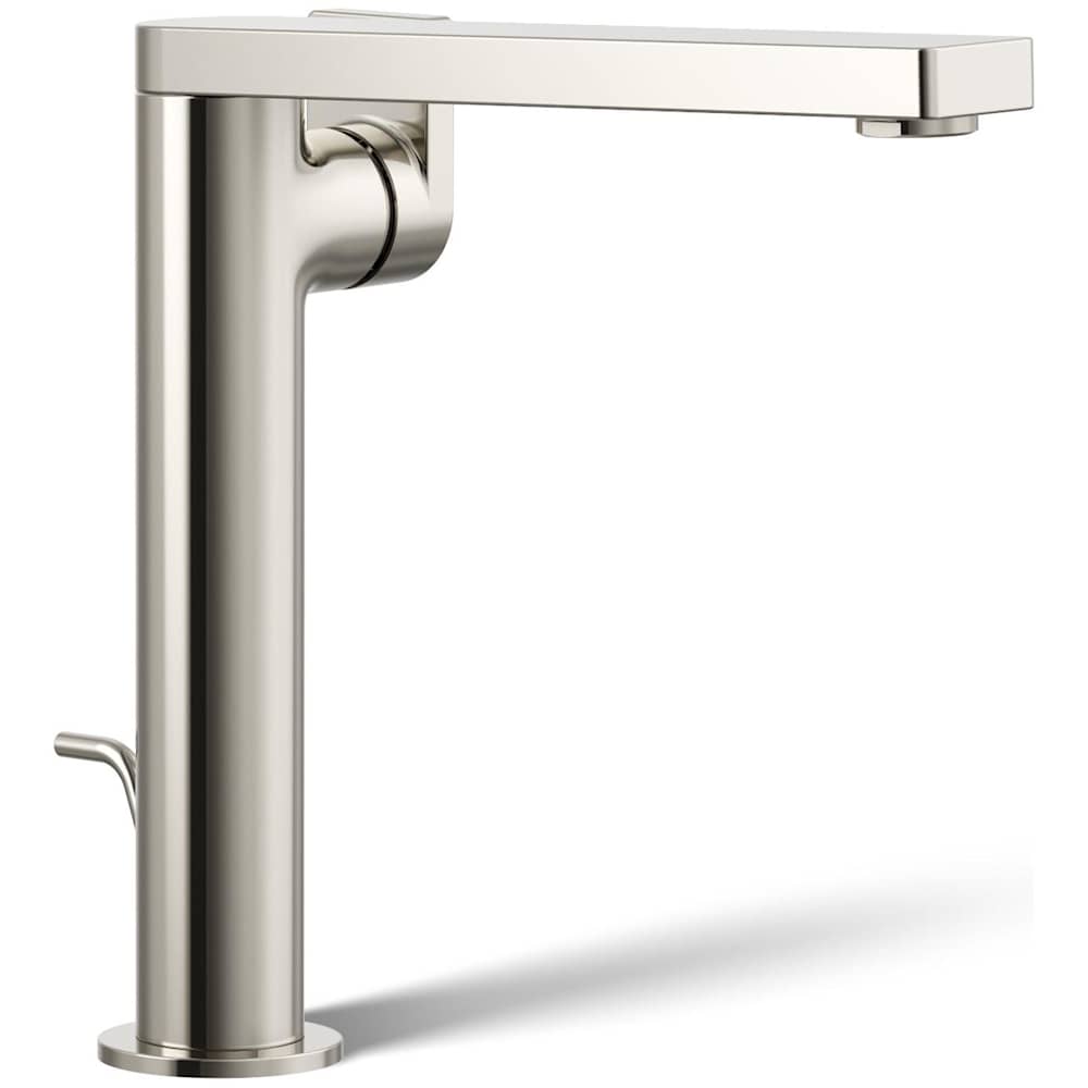 Composed 1.2 GPM Vessel Single Hole Bathroom Faucet with Pop-Up Drain Assembly