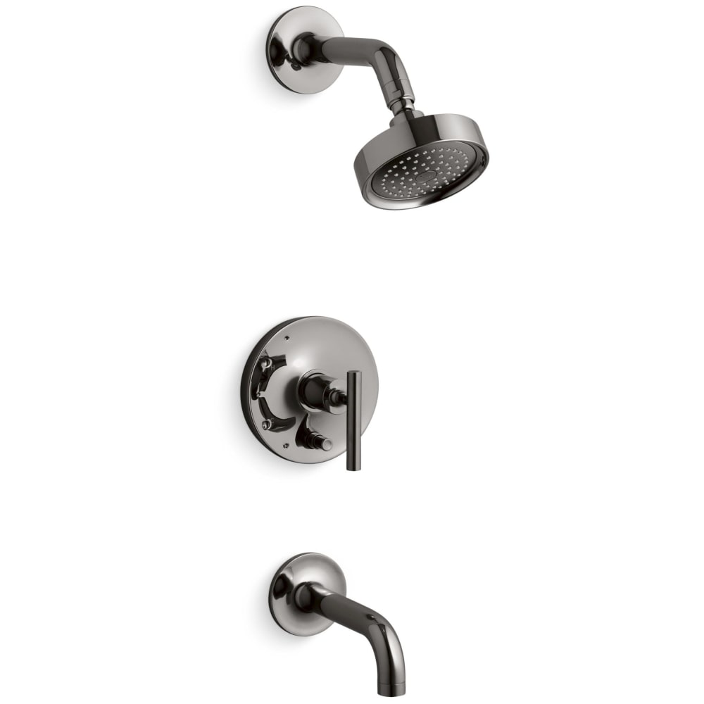 Purist Tub and Shower Trim Package with 2.5 GPM Single Function Shower Head with Katalyst, MasterClean and Rite-Temp Technologies