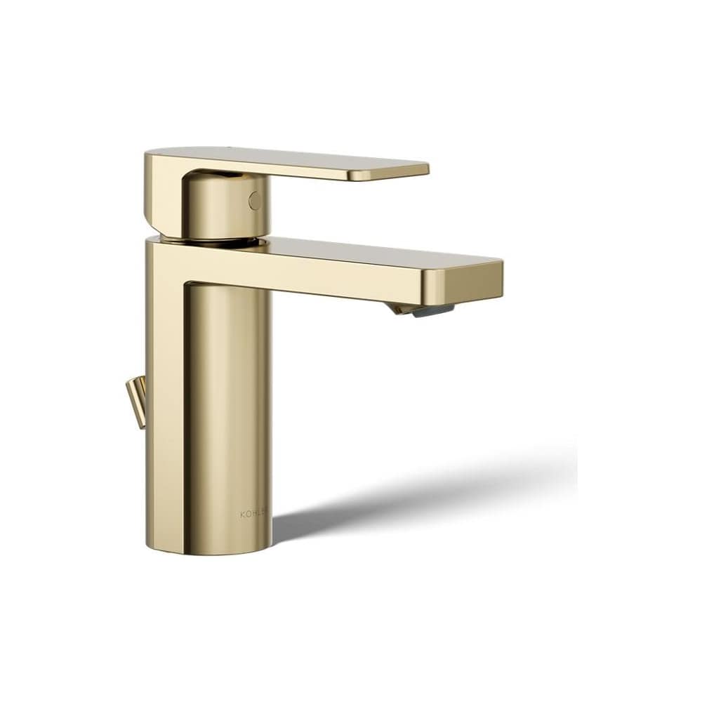 Parallel 0.5 GPM Single Hole Bathroom Faucet and Pop-Up Drain Assembly