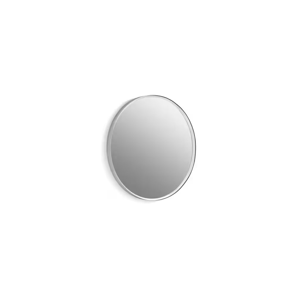 Essential 22" Diameter Transitional Circular Metal Framed Bathroom Wall Mirror