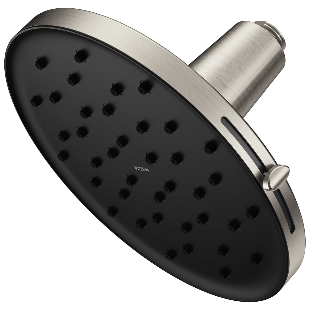 Moen Verso 2.5 GPM Single Function Rain Shower Head Spot Resist Brushed Nickel