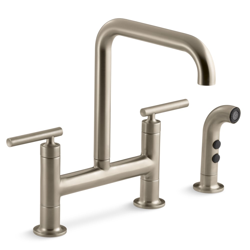Purist 1.5 GPM Widespread Bridge Kitchen Faucet