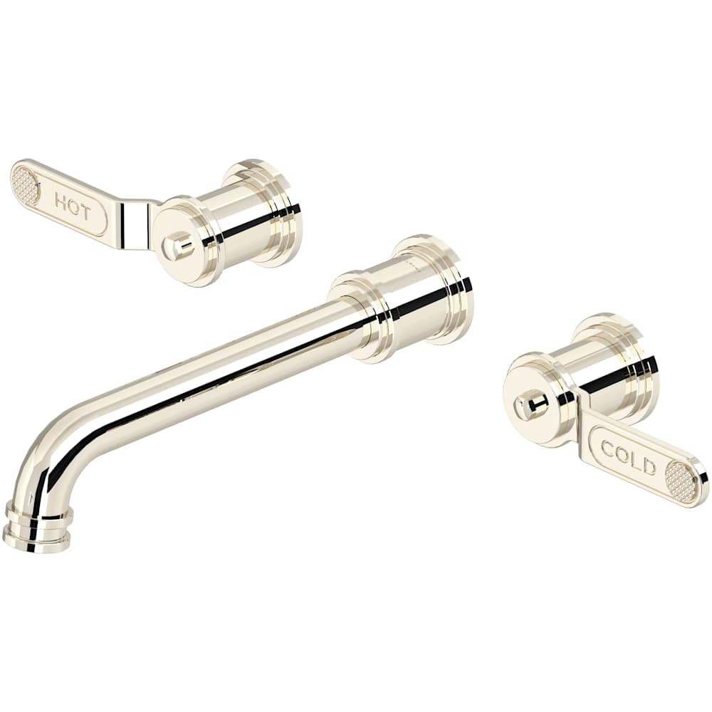 Armstrong Wall Mounted Widespread Bathroom Faucet Trim with Lever Handles