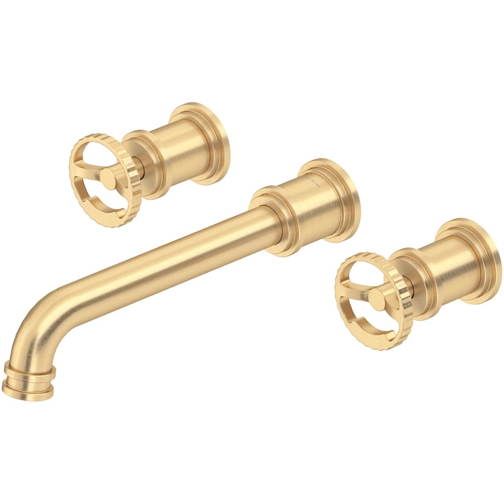 Armstrong Wall Mounted Widespread Bathroom Faucet Trim with Wheel Handles