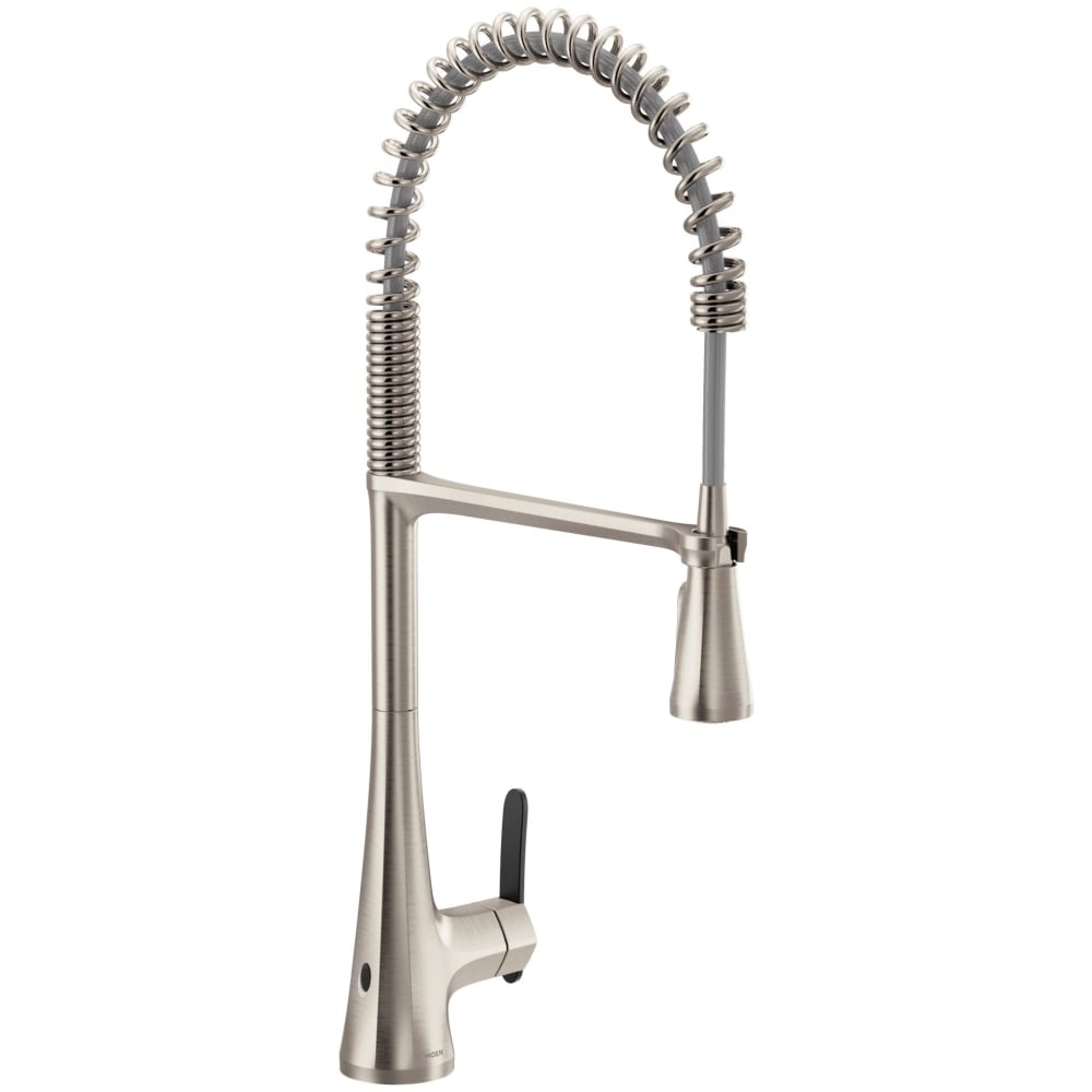 Moen Wynford Single Hole Bathroom Faucet with Metal Pop-Up Drain Assembly Chrome