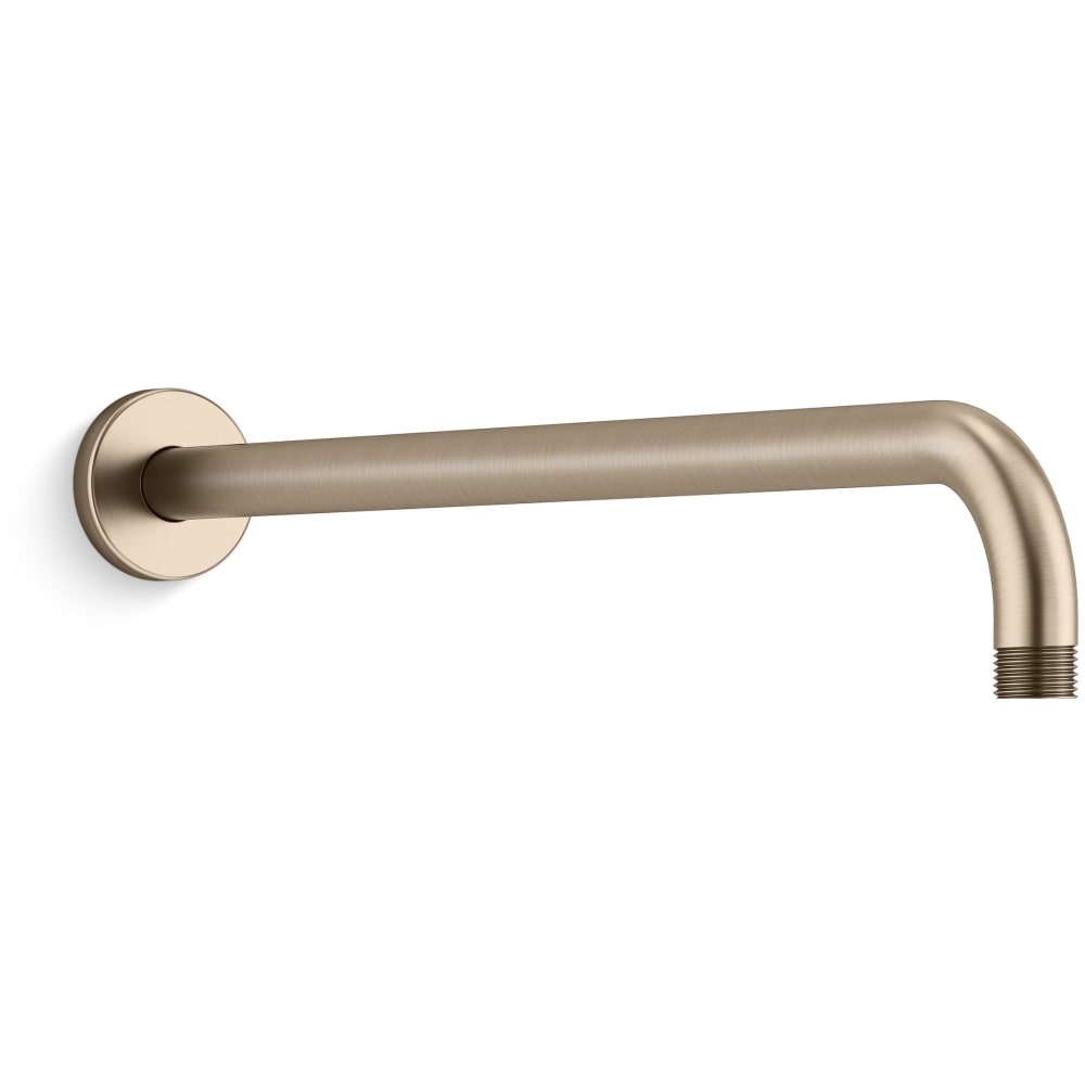Statement 19" Wall Mounted Single Function Rainhead Arm and Flange