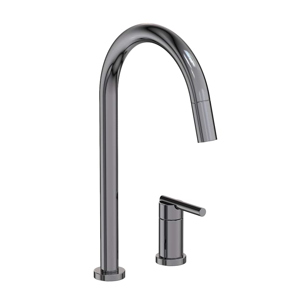 East Linear 1.8 GPM Widespread Pull Down Kitchen Faucet