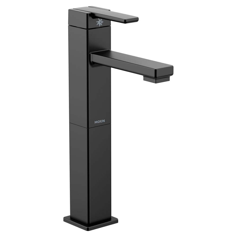 Moen Jase 1.2 GPM Single Hole Bathroom Faucet with Pop-Up Drain Assembly Brushed Nickel