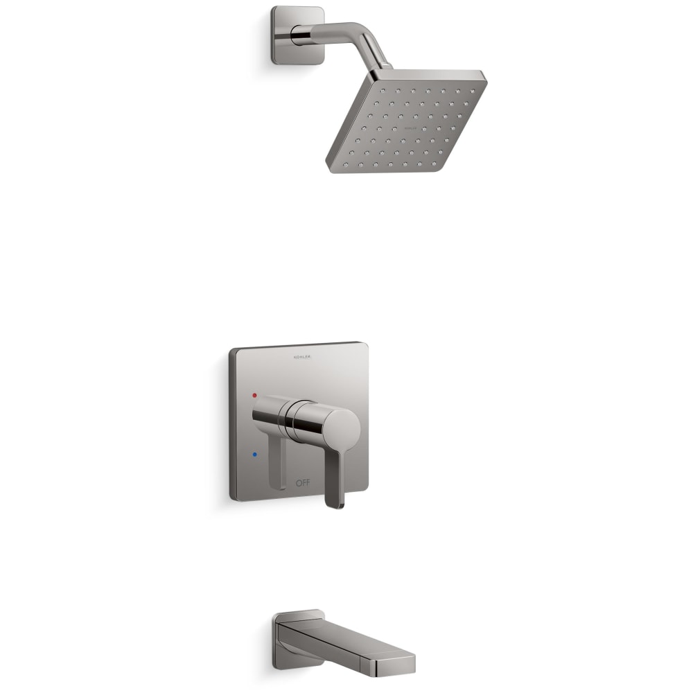 Parallel Tub and Shower Trim Package with 1.75 GPM Single Function Shower Head