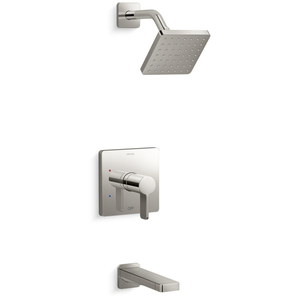 Parallel Tub and Shower Trim Package with 1.75 GPM Single Function Shower Head