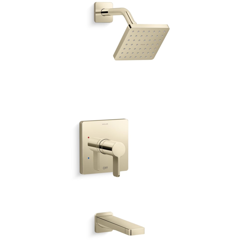 Parallel Tub and Shower Trim Package with 2.5 GPM Single Function Shower Head