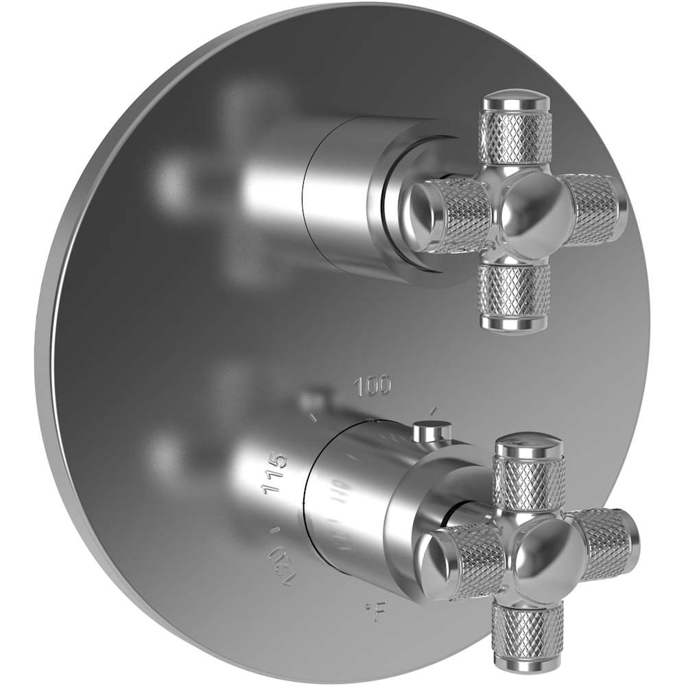Clemens Thermostatic Valve Trim Only with 2 Cross Handles - Less Rough In