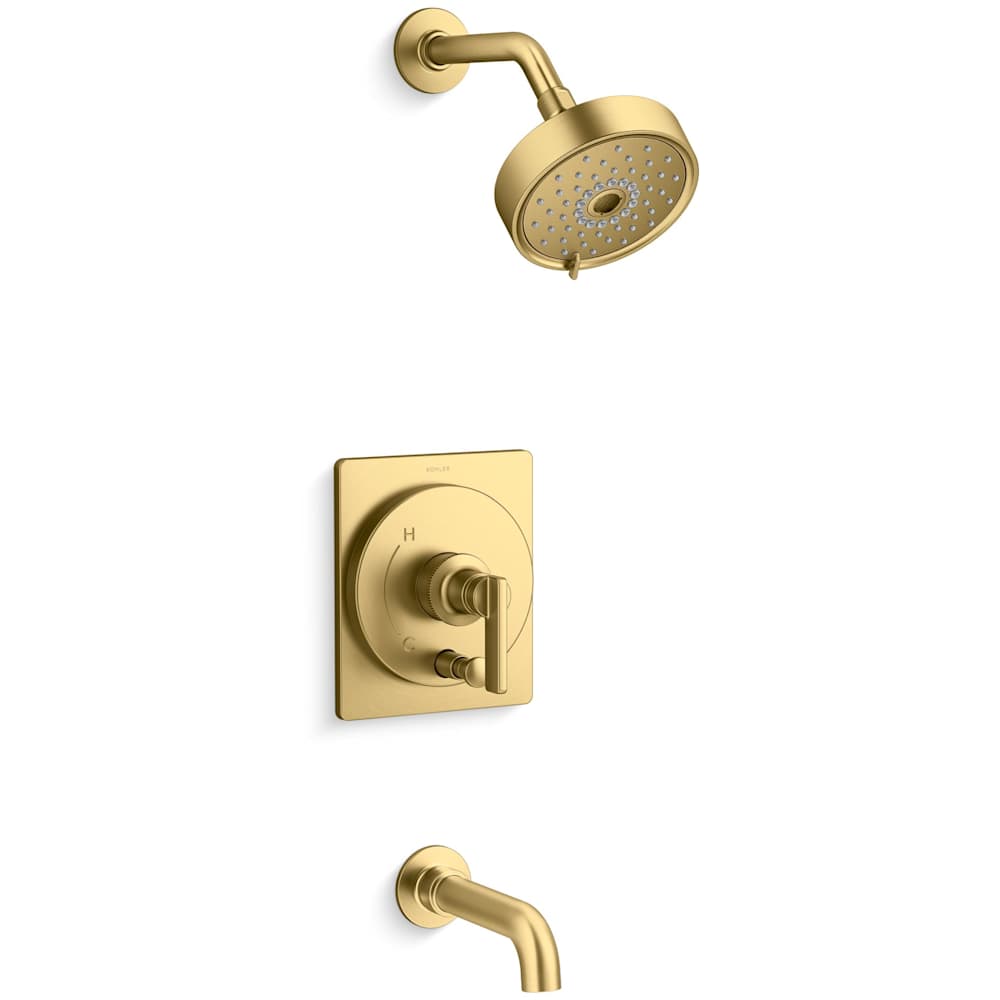 Castia by Studio McGee Tub and Shower Trim Package with 1.75 GPM Single Function Shower Head with MasterClean Sprayface