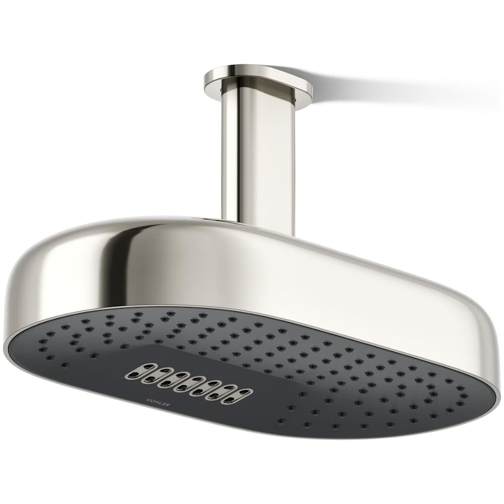 Statement Oblong 14" Two-Function 2.5 GPM Rainhead with MasterClean Sprayface and Katalyst Air-Induction Technology