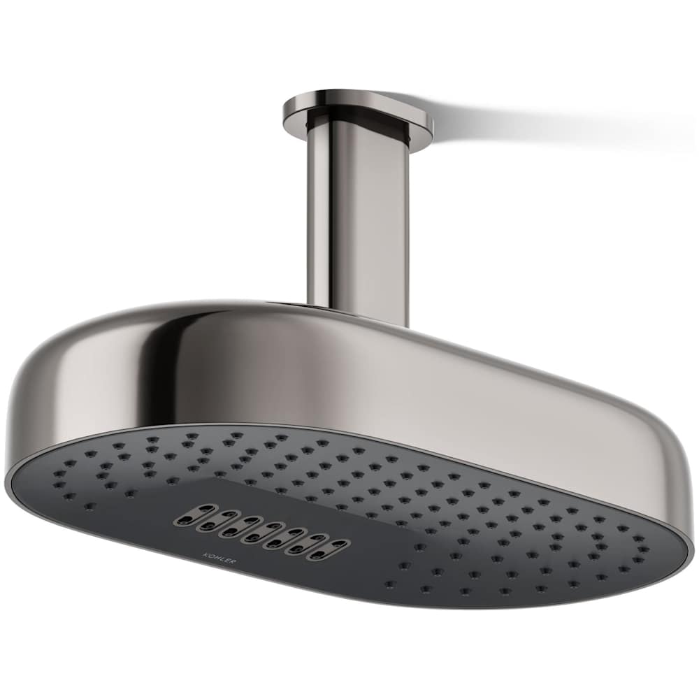 Statement Oblong 14" Two-Function 2.5 GPM Rainhead with MasterClean Sprayface and Katalyst Air-Induction Technology