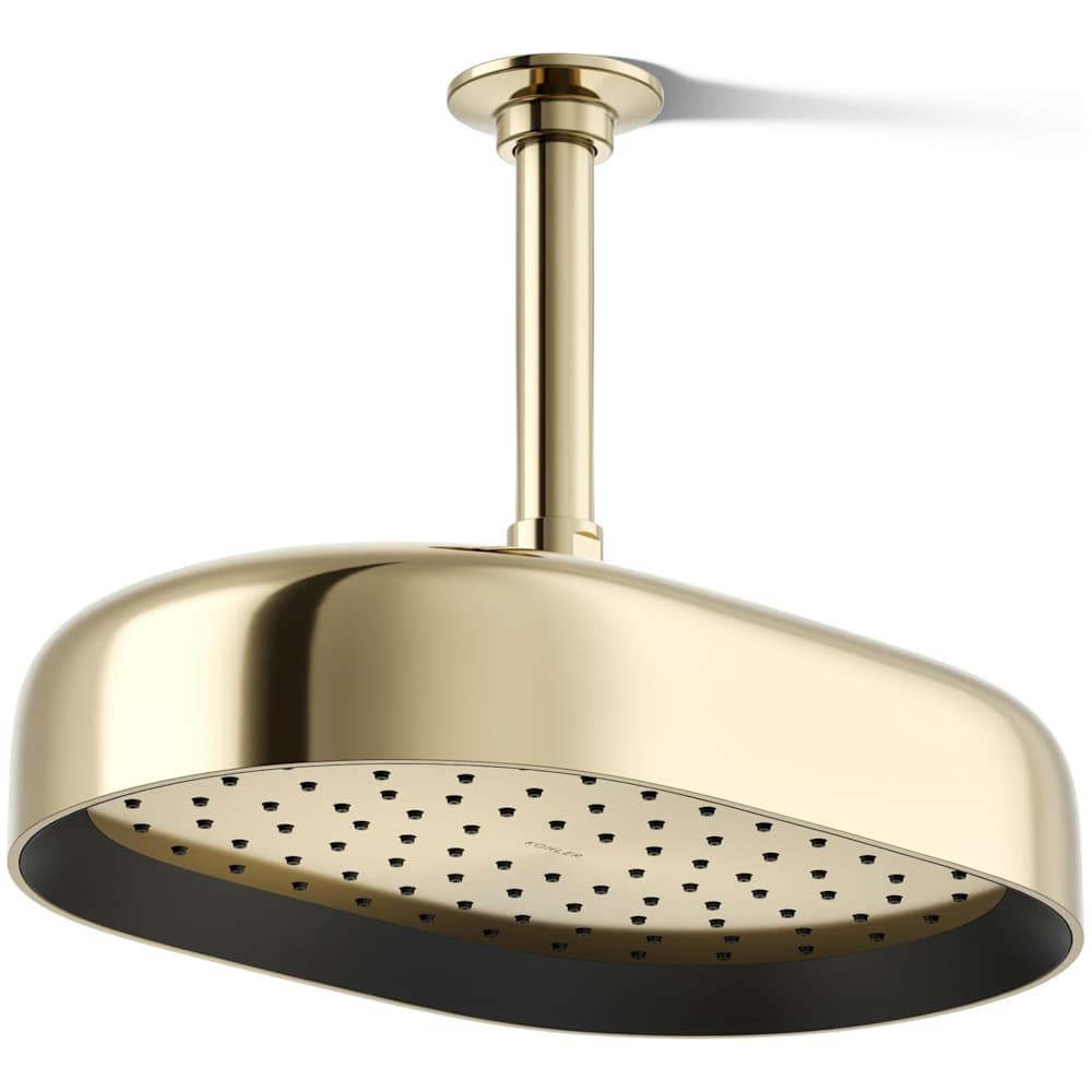 Statement Oblong 12" Single Function 2.5 GPM Rainhead with MasterClean Sprayface and Katalyst Air-Induction Technology