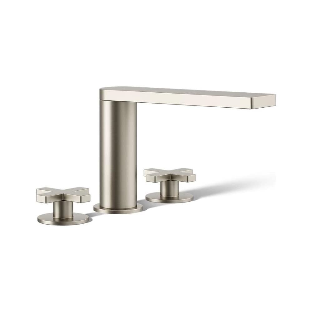 Composed Widespread Deck Mounted Roman Tub Filler with Cross Handles