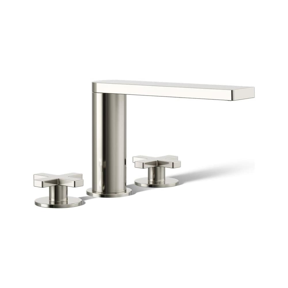Composed Widespread Deck Mounted Roman Tub Filler with Cross Handles