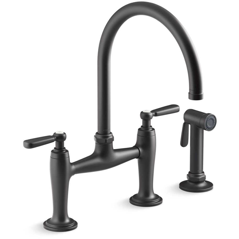Edalyn by Studio McGee 1.5 GPM Widespread Bridge Kitchen Faucet - Includes Side Spray